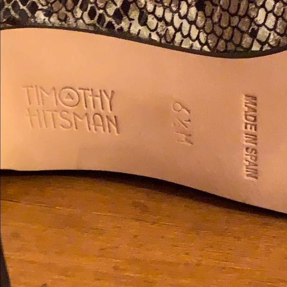 Timothy Hitsman Snakeskin size 6.5 Heels - Picture 7 of 8